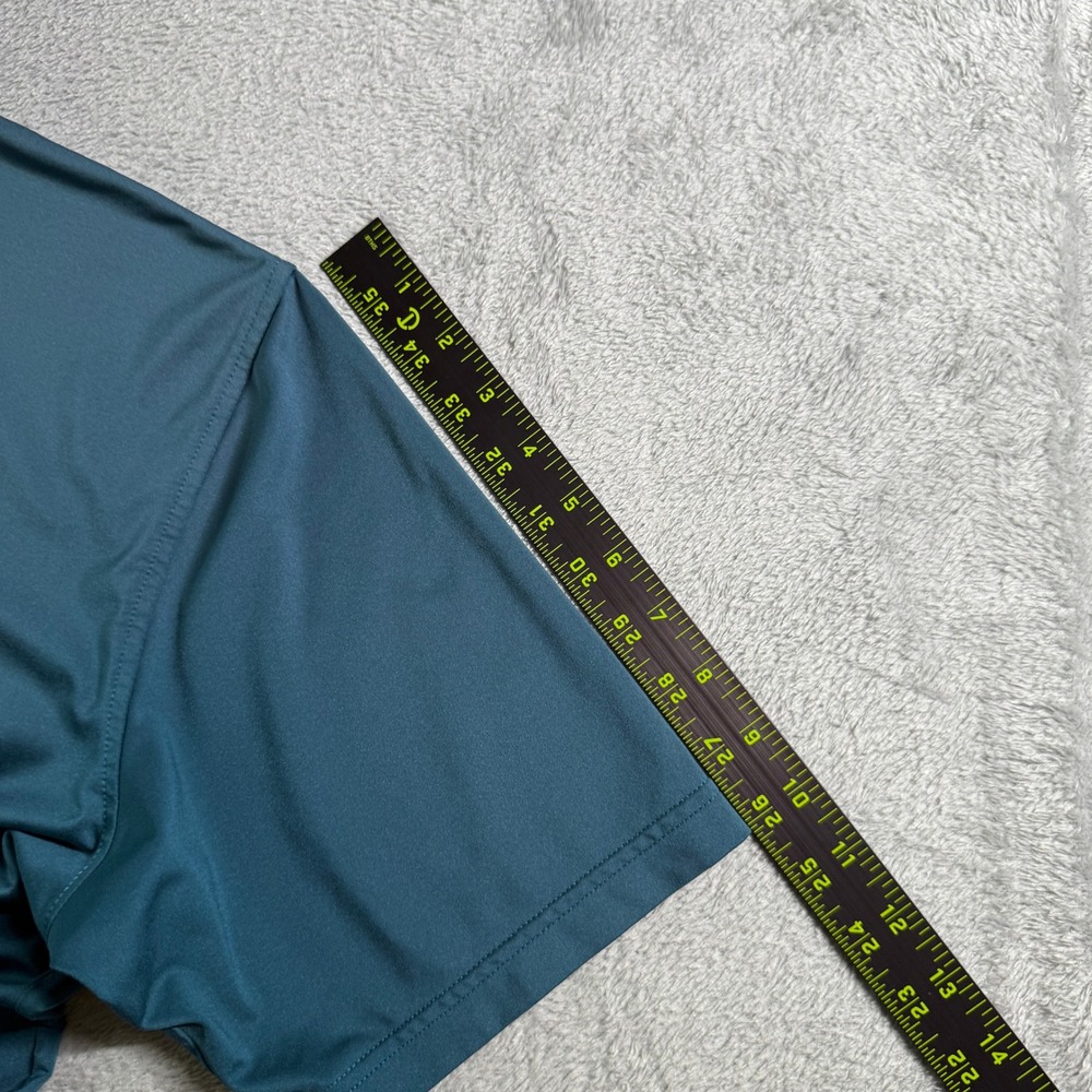 Peter Millar Summer Comfort Golf Polo Shirt Prestonwood Logo Blue Large (READ) - Picture 10 of 11